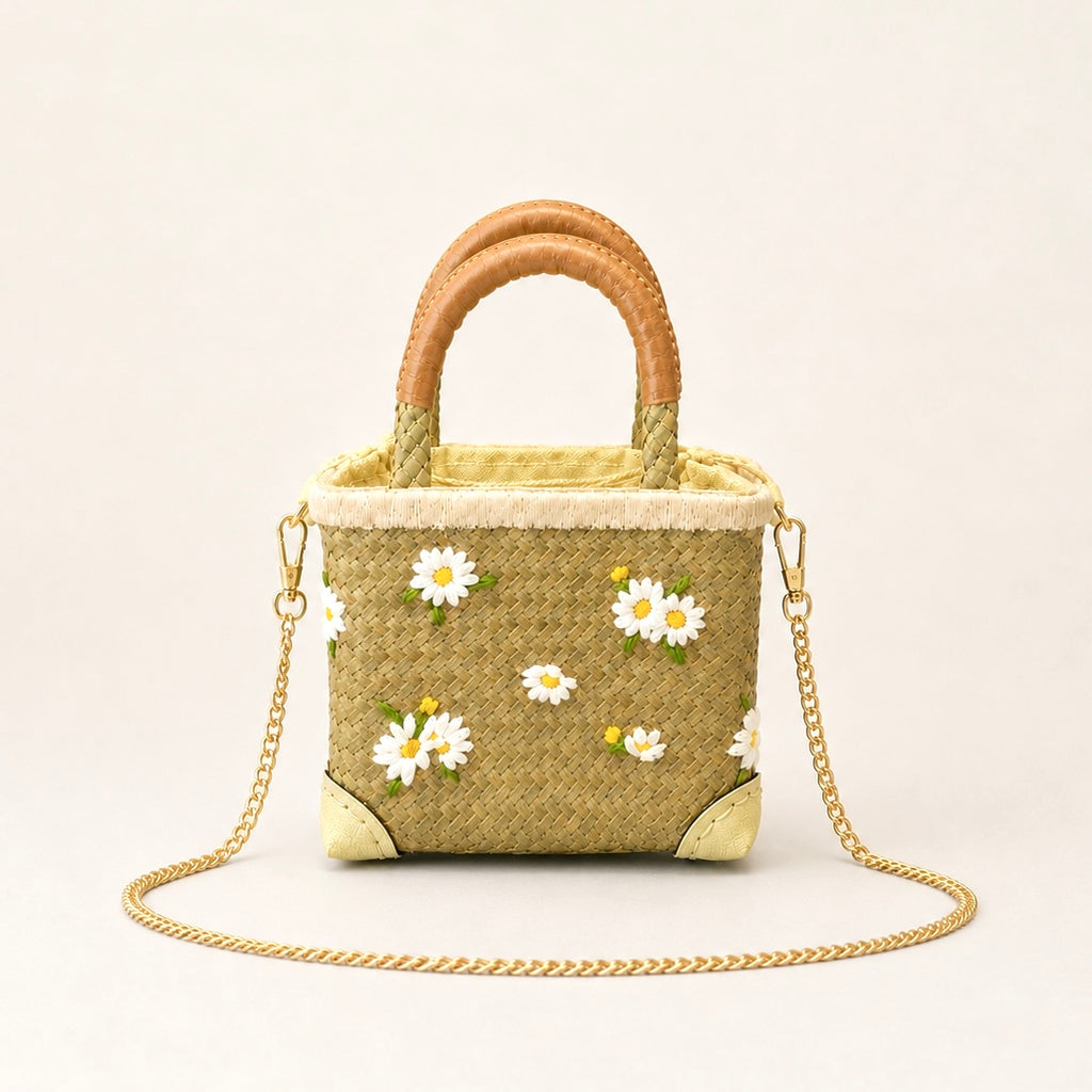 The Everyday Mini Daisy Tote (with Chain Strap)