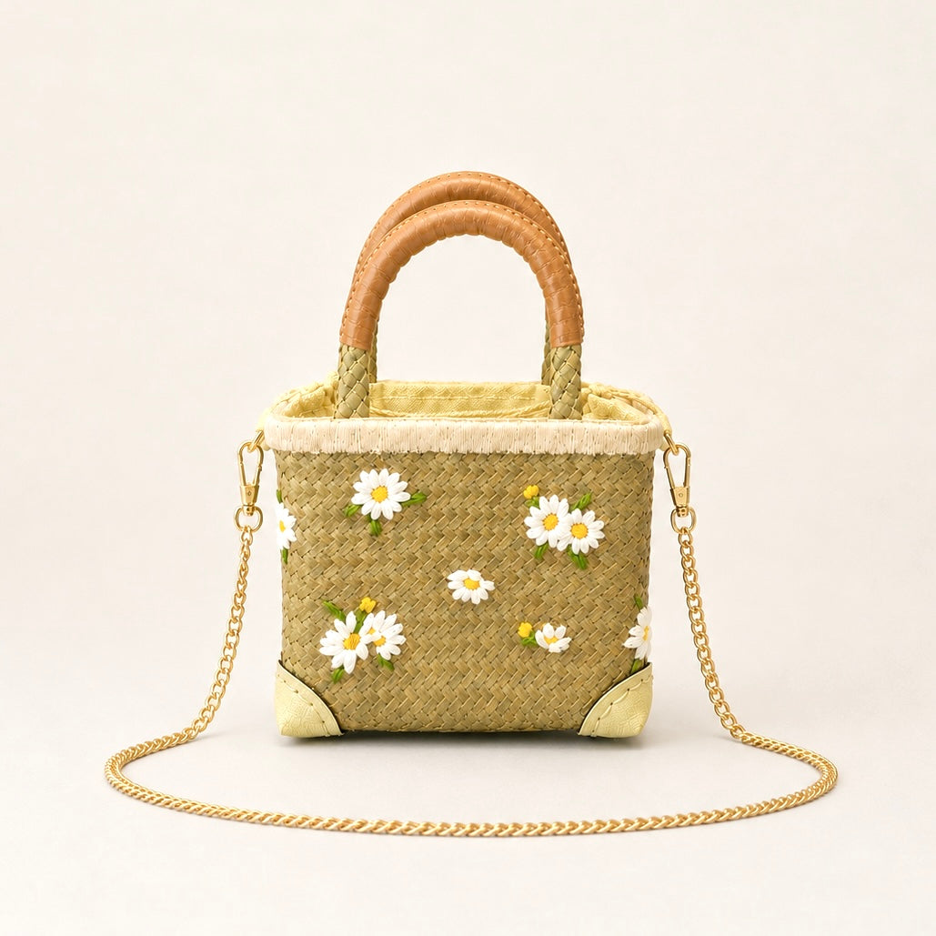 The Everyday Mini Daisy Tote (with Chain Strap)