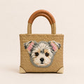 The Whisker & Wag Weave: Hand-Embroidered Krajood Handbag (Tote)