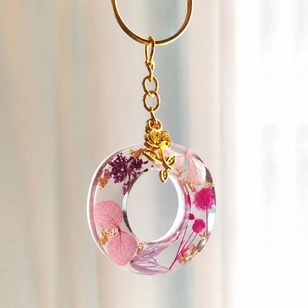 Just for You: Handmade Initial Resin Keychain