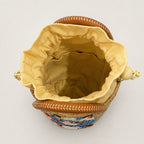 The Whisker & Wag Weave: Hand-Embroidered Krajood Handbag (Bucket)