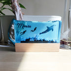 The Diver’s Sanctuary: Handmade Ocean Resin Art (Large)